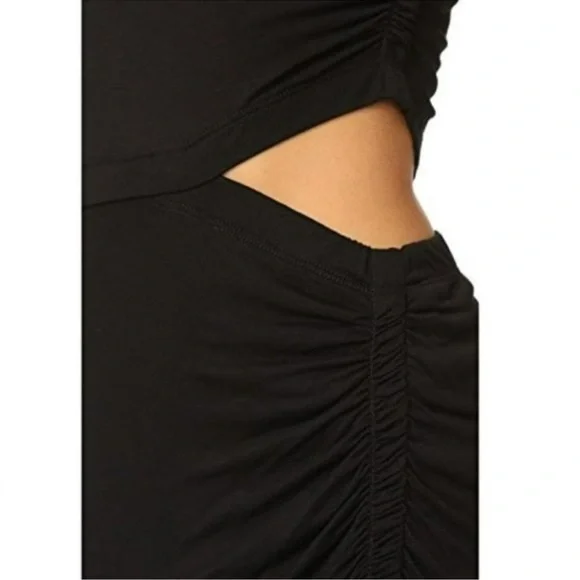 A.L.C. Jaxon Black Side Cut Out Maxi Dress Bodycon Sleeveless Size S - Picture 3 of 12